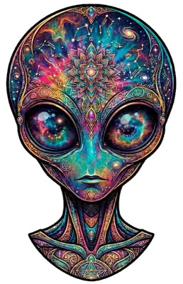 Sticker die-cut « Alien », collection Massive Medias