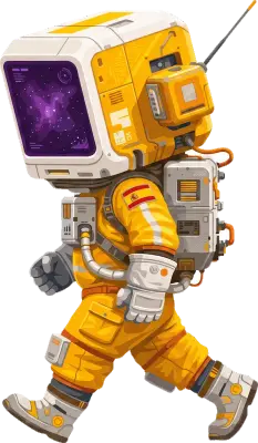 Sticker die-cut « Astronaute Spain », collection Massive Medias