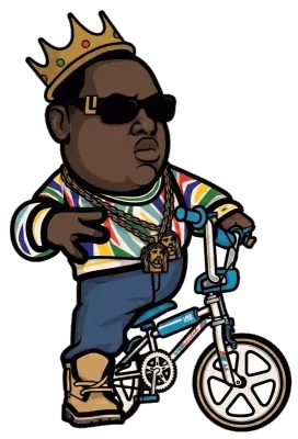 Sticker die-cut « Black Bike », collection Massive Medias