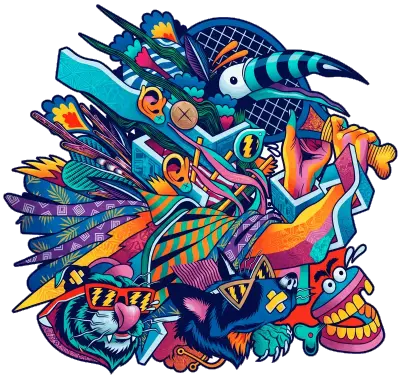 Sticker die-cut « Bordel », collection Massive Medias