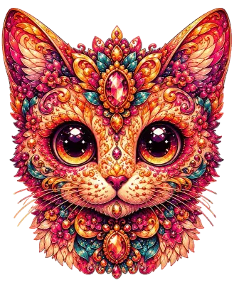 Sticker die-cut « Cat », collection Massive Medias