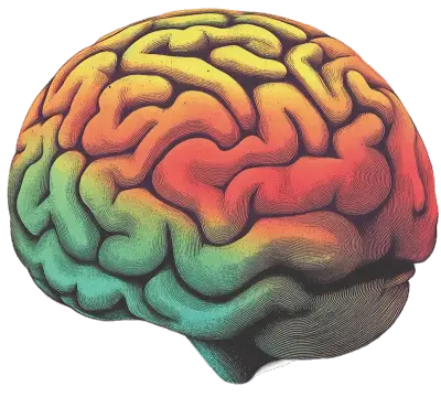 Sticker die-cut « Cerveau », collection Massive Medias