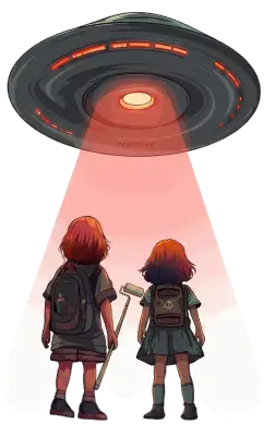 Sticker die-cut « Children Retirement », collection Massive Medias