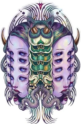 Sticker die-cut « Chrysalide », collection Massive Medias