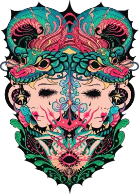 Sticker die-cut « Colorfull », collection Massive Medias