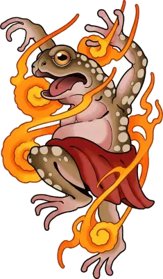 Sticker die-cut « Dansing Frog », collection Massive Medias