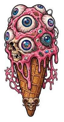Sticker die-cut « Glace », collection Massive Medias
