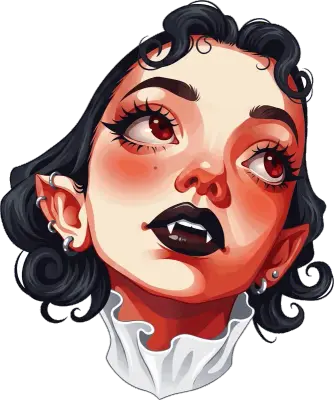 Sticker die-cut « Goth10 », collection Massive Medias