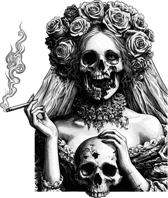 Sticker die-cut « Goth12 », collection Massive Medias