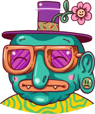 Sticker die-cut « Happy Guy », collection Massive Medias