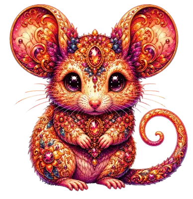 Sticker die-cut « Mouse », collection Massive Medias