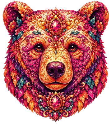 Sticker die-cut « Ours », collection Massive Medias