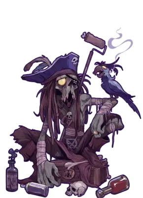 Sticker die-cut « Pirate », collection Massive Medias