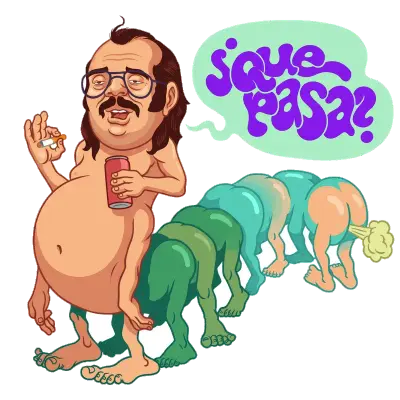 Sticker die-cut « Quepasa », collection Massive Medias