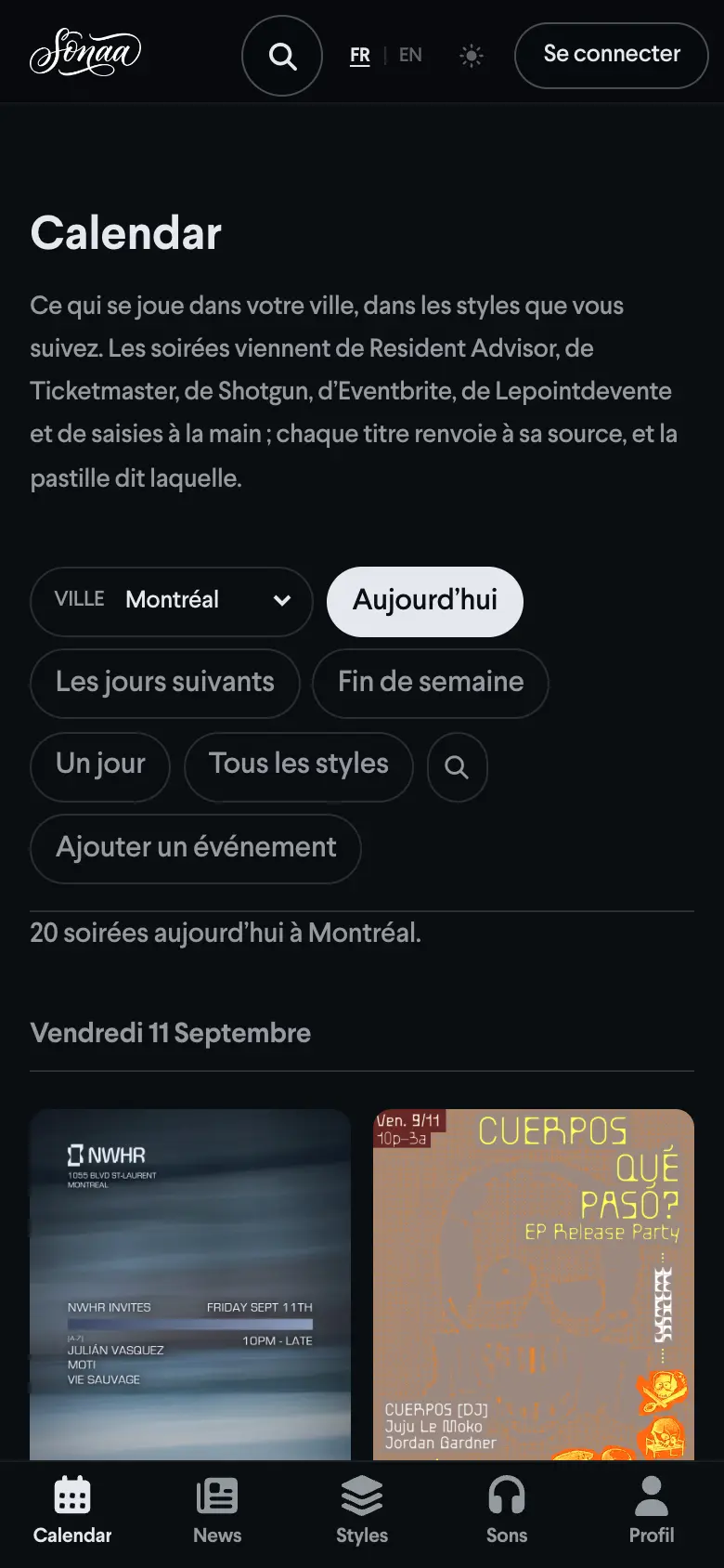 Sonaa.ca mobile